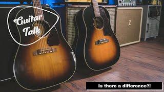 Guitar Talk - Epiphone Inspired By Gibson J45 vs 2016 Gibson J45 Standard