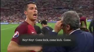 What Cristiano Ronaldo said to Moutinho before the penaltys in Portugal vs Poland