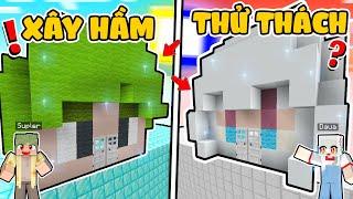 SÚP LƠ THỬ THÁCH 24H XÂY HẦM THỬ THÁCH SIÊU KHÓ TRONG MINECRAFT*SÚP LƠ THỬ THÁCH 24H XÂY HẦM