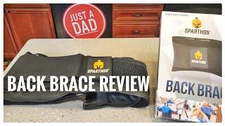 Review Back Brace by Sparthos Lumbar Support   Works Great!   How To Install