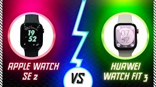 HUAWEI Watch Fit 3 vs Apple Watch SE 2 - Size Comparison