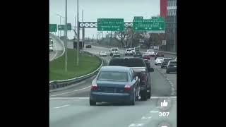 How not to tow a car.