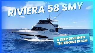 Riviera 58 SMY "Engine Room Tour" | BoatTEST