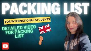 Essential Packing List for International Students Coming to the UK