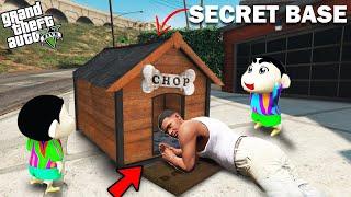 GTA 5 : Shinchan , Pinchan & Franklin Find A Secret Base Under Chop House In GTA 5