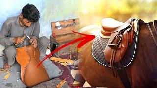 Handmade saddle making | polo english horse saddle made with great sakils | western saddle and pads