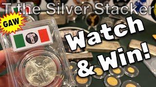 Watch & Win!  T the Silver Stacker is Giving Away an Old School Libertad Channel Slab!