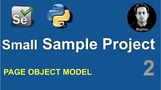 Selenium Python Small Sample Project | Page Object Model POM