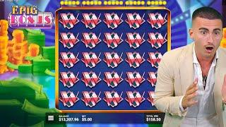 TOP 5 RECORD WINS OF THE DAY  INSANE JACKPOT BONUSES COMPILATION