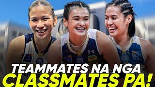 NU Lady Bulldogs COURSE sa COLLEGE! Teammates+Classmmates+Thesismates?!