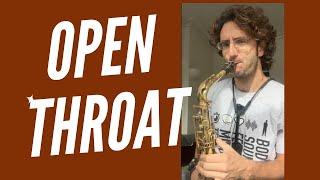 Open Throat Saxophone Sound