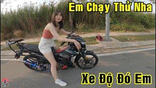 Cho Em Gái Chạy Thử Con " Xe Độ " Của Youtuber | Ben TV