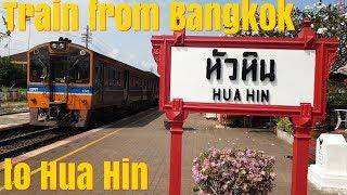 Catching the train from Bangkok to Hua Hin Thailand