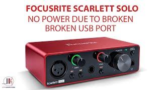 FOCUSRITE SCARLETT SOLO WITH NO POWER REPAIR