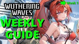 Wuthering Waves Weekly Daily Guide Series 1 Echoes Bosses Farming