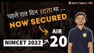 NIMCET 2023 Topper | AIR 20 | Manas Sharma | Highest No. Of Sections in All Over India | Aspire