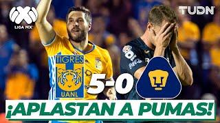 ¡Qué goliza! Tigres elimina y humilla a Pumas I Tigres 5-0 Pumas | 4tos AP-16 | TUDN