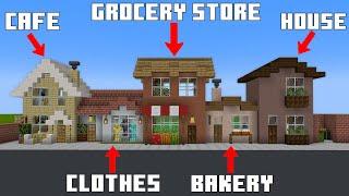 How To Make a High Street | How To Build A City In Minecraft