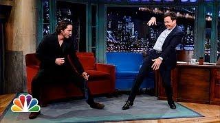 Keanu Reeves Defends Jimmy's T'ai Chi (Late Night with Jimmy Fallon)