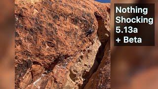 Nothing Shocking 5.13a (7c+)(Beta Below) - The Gallery • Red Rock Climbing (NV)