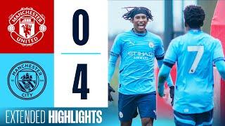 HIGHLIGHTS! | Derby day delight for City's Under-18s! | Man United 0-4 Man City | Premier League U18