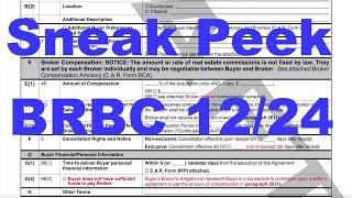 *Sneak Peek* New BRBC Revised 12/24 Buyer Representation and Broker Compensation Agreement C.A.R.