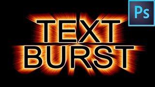 Light Burst Text Effect - Photoshop Tutorial ( Beginners)