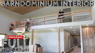 Full Interior Barndominium Time-Lapse Home Build