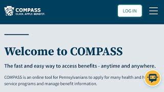 Pennsylvania COMPASS Online Benefits Application Instruction Video (updated for 2024) - Nov 2, 2024.