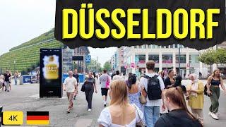 Dusseldorf Germany Walking Tour / Düsseldorf altstadt nightlife / Walking Tour 4k