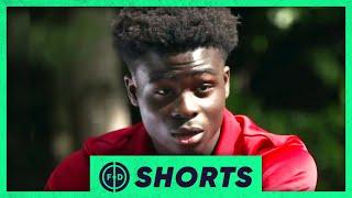 Bukayo Saka Reacts To Arsenal Debut!│FD #shorts