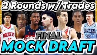 2024 NBA Mock Draft *NBA TWO ROUND MOCK DRAFT* I FINAL Utility Sports 2024 NBA Mock Draft w/ trades