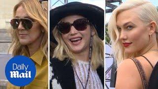 Celine Dion, Jennifer Lawrence & Karlie Kloss at Dior couture - Daily Mail