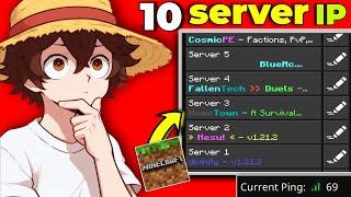 Top 10 BEST Servers For Minecraft Pocket Edition 1.21!