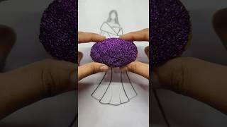 DIY Creative Dress #glitter #satisfying #fashiondesign #creativestyle