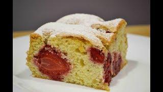 Простой Летний Пирог с Клубникой | Cake with berries