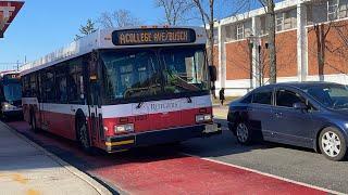 Short Video Clips of Rutgers Bus 1493 and 1500 - 2007 New Flyer D40LF