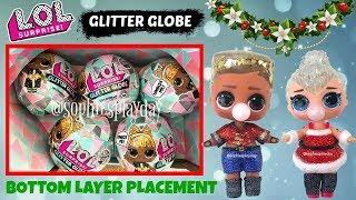 LOL Surprise Glitter Globe Winter Disco Full Box Unboxing Bottom Layer Weight and Box Placement Gold