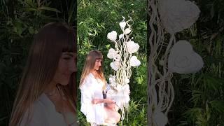 Свадебное дерево "СЧАСТЬЯ"#свадебныйдекор #топиарийсчастья #памятныйподарок #длямолодоженов #мк