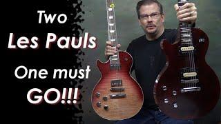 Two Les Pauls, one must GO!!!  2013 Future Tribute vs. 2018 High Performance.