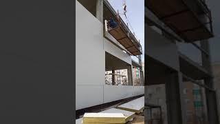 установка сендвич панели без вышки