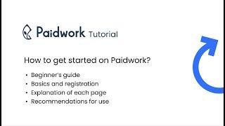 Paidwork Tutorials: How to get started on Paidwork