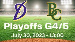 2023 Baseball PLAYOFFS G4/5: München-Haar Disciples vs. Bonn Capitals