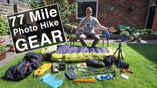 Everything I Took on My 77 Mile Photo Hike