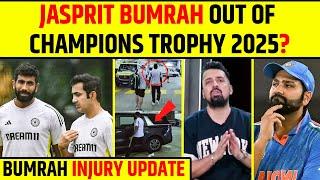 JASPRIT BUMRAH OUT OF CHAMPIONS TROPHY 2025? BUMRAH INJURY UPDATE #jaspritbumrah