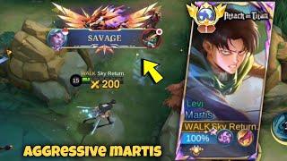 SAVAGE! TOP GLOBAL MARTIS PERFECT & SUPER AGGRESSIVE GAMEPLAY!! ( BEST BUILD 2024 ) MLBB