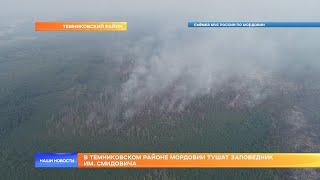 В Темниковском районе Мордовии тушат заповедник им. Смидовича