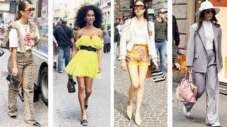 What Are People Wearing In 2024|Outfit Ideas|Spring 2024| Elegant Street Style In MILAN #vogue