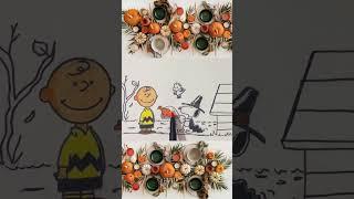 A wonderful way to spend Thanksgiving weekend drawing Charlie Brown and Snoopy! #drawing #art