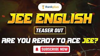 Rankplus JEE English Channel is here | Designed for English Medium Students